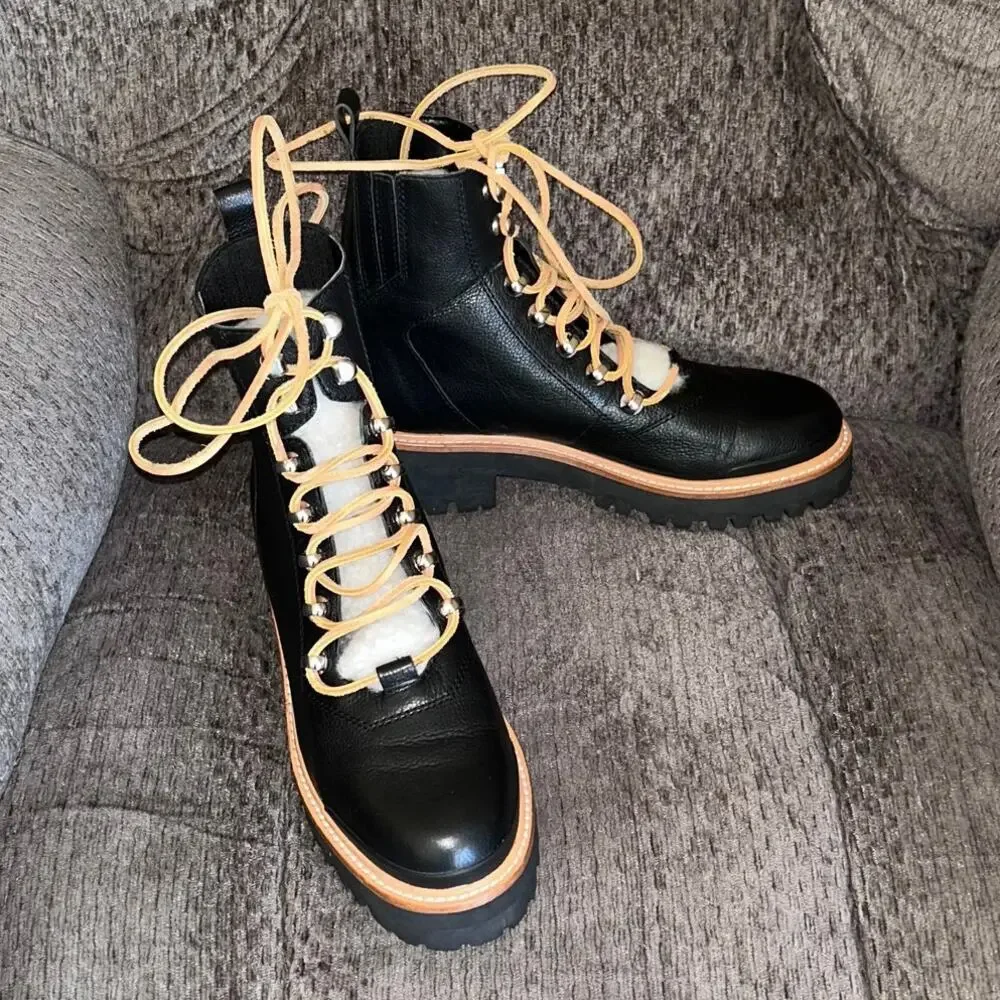 Marc Fisher LTD Izzie lug sole winter hiking boot women's Size 6 - Picture 3 of 9